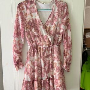 Peach Love California Tie-Dye Dress